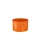 Caja de empotrar con tornillos Z60KFw fi60mm, placa naranja