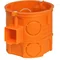 Caja de empotrar en línea con tornillos S60DFw fi60mm, naranja intenso