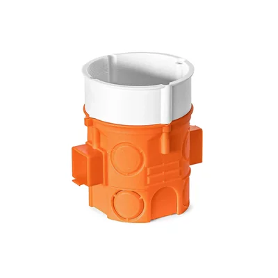 Caja de empotrar en línea con tornillos S60DFw fi60mm, naranja intenso