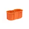 Caja de empotrar MULTIWALL SLIM M2x60DF, naranja