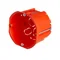 Caja de empotrar para paredes huecas, diámetro 60 mm, rojo ladrillo