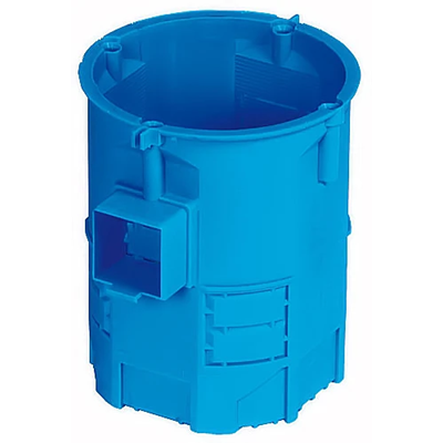 Caja de empotrar serie S60G, fi60mm, 80mm fondo, azul