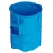 Caja de empotrar serie S60G, fi60mm, 80mm fondo, azul