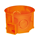 Caja de empotrar serie S60KF, fi60mm, placa naranja