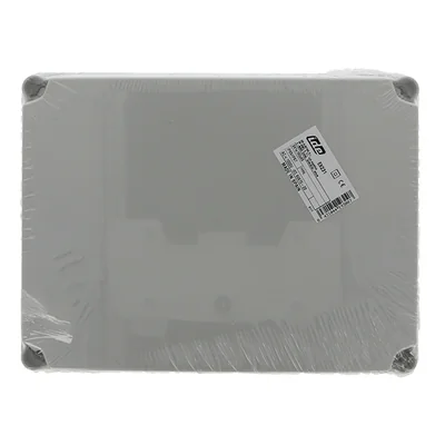 Caja de instalación LIGHT con 10 orificios ciegos, tapa completa, 241x180x95mm