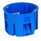 Caja de instalación para paredes con poliestireno, conectada PST60 fi60mm, azul