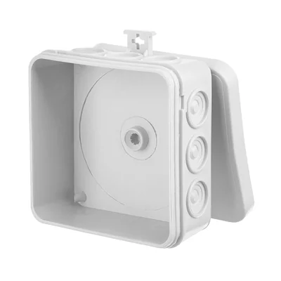 Caja de montaje en superficie E12 85x85x39 12 membranas IP 55 - gris