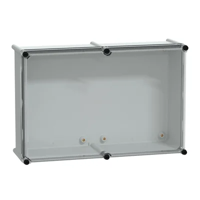 Caja de poliéster PLS con cubierta de policarbonato transparente IP65 360x540x180 mm, PanelSet