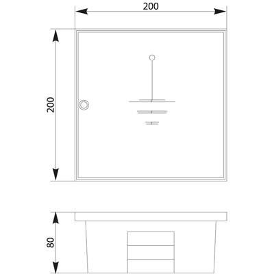 Caja (de prueba) de protección contra rayos de tierra - SZO II
