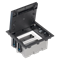 Caja de suelo 2 módulos, 4x K45 + SM202/9, gris grafito