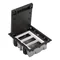 Caja de suelo 3 módulos, 6x K45 + SM302/9, gris grafito