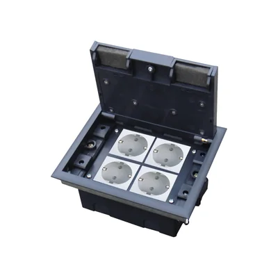 Caja de suelo de 4 m (45 x 45 cm), profundidad regulable, para suelos elevados (nivelación opcional). ALANTEC
