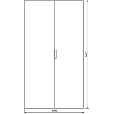 Caja de suelo Serie UNIVERS IP41 2000x1100x400 4 polos acero