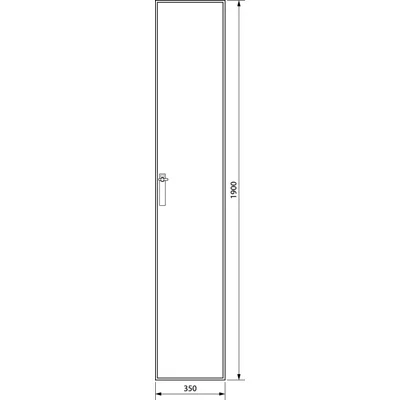 Caja de suelo Serie UNIVERS IP54/II 1900x350x400 1 polo