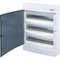 Caja de superficie 3x18 módulos, puerta transparente