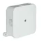 Caja de superficie con debilitamiento, 4 entradas, 88x88x40mm, IP44, tapa de rosca, blanca
