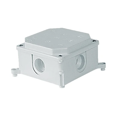 Caja de superficie con prensaestopas 103x103x60mm IP44 blanco