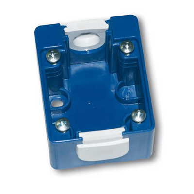 Caja de superficie para bases 1040-0 y 1050-0, azul