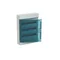 Caja gris 65P18X32A, 54M, IP65, 125A, clase II, 600x430x155mm (alto x ancho x profundidad) | Carriles DIN | Puerta transparente | Tornillo N+PE