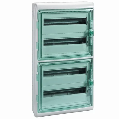 Caja hermética de superficie KAEDRA, 4 filas, 72 módulos, IP 65 dimensiones: ancho 448 mm x alto 842 mm x fondo. 160mm