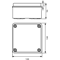 Caja hermética PH-1A.4 con chokes de membrana