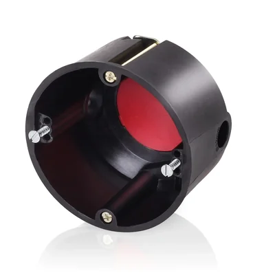 Caja ignífuga para paredes vacías, fi60mm, 54mm de profundidad, EI90, negro