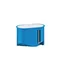 Caja instalación aplique para paredes vacías P2x32 fi2x32mm azul