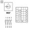 Cam switch 0-1 4P 40A