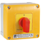 Cam switch 16A, 0-1 double pole switch, in OB11 enclosure