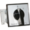 Cam switch 16A, L-O-R reversing switch, rail-mounted gray face black knob