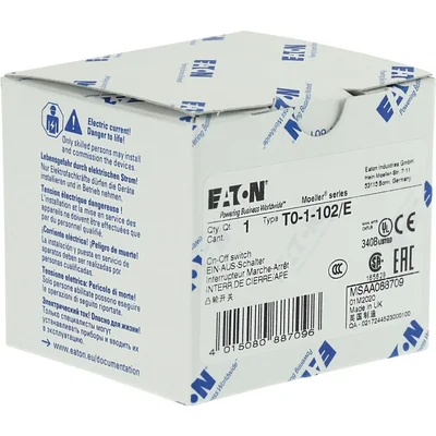 Cam switch, 20A, 6.5kW, T0-1-102/E