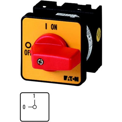 Cam switch, 20A, 6.5kW, T0-2-1/E-RT
