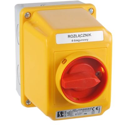 Cam switch 40A, positions L-0-P three-level in the housing
