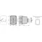 Cam switch 63A, positions L-0-P three-position in housing