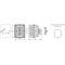 Cam switch, switch disconnector 0-1-2 four-level 25A rail-mounted gray front, black knob