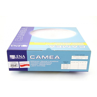 CAMEA Plafón 75W E27 IP44 blanco opalino