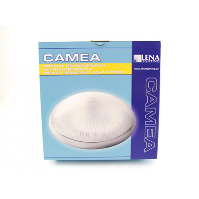 CAMEA Plafon 75W E27 IP44 opal biały