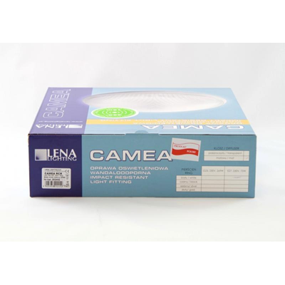 CAMEA RCR Ceiling lamp with motion sensor 75W E27 IP44 matt white