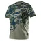 Camiseta de trabajo con estampado de camuflaje, talla XL