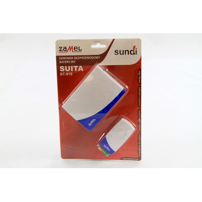 Campanello a batteria wireless Suita ST-919, portata 80 m