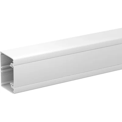Canal de instalación eléctrica Optiline 45 75x55mm PVC blanco polar, longitud 1m