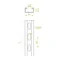 Canal de montaje galvanizado, longitud 0,4 m, ancho 41 mm, alto 21 mm