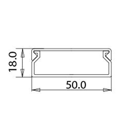 canal électrique PVC 50x18 blanc, 2m