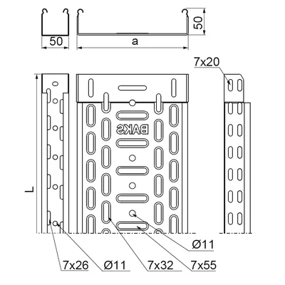 Canal KGL150H50/3