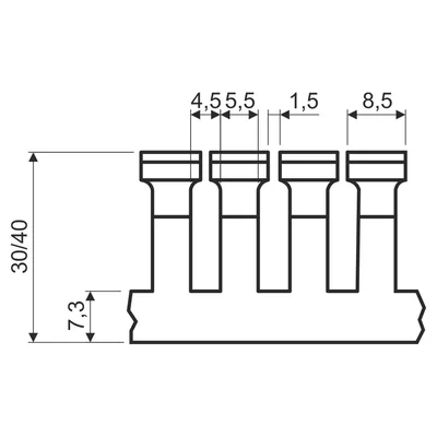 Canal peine RK 30x30 LD (2m)