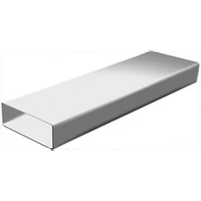 Canal plano 120x60mm, longitud 150cm, blanco