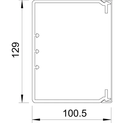 Canal WDK 100X130 CZB, WDK100130RW