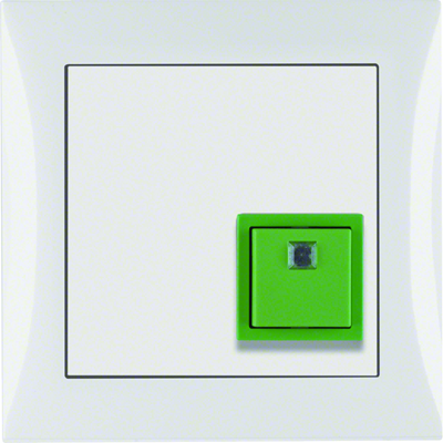 Cancel button with frame S.1 glossy white