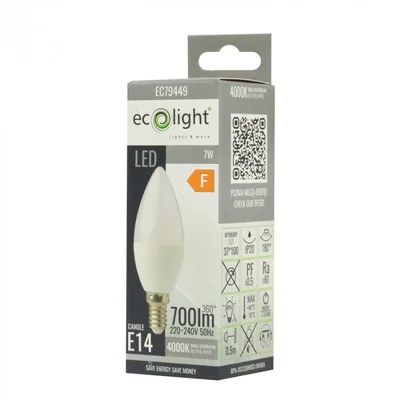 CANDLE E14 7W 4000K 630lm