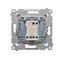 Candlestick connector (module) 10A 250V cream quick connectors